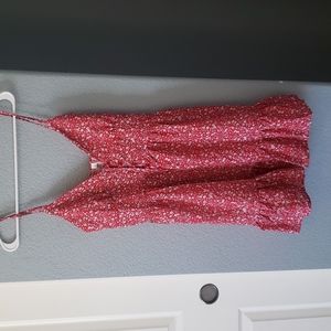 Shein floral print spaghetti strap dress